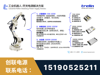 子长-工业机器人-开关电源解决方案